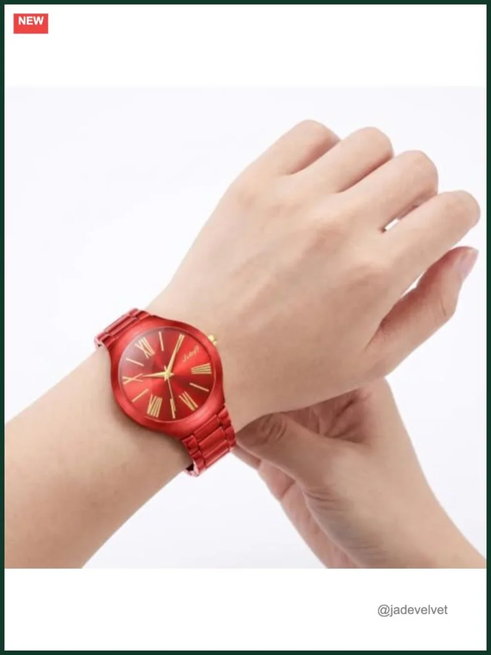 Letoff Women's Watch Roman Numerals Interchangeable Metal Strap Water Resistant